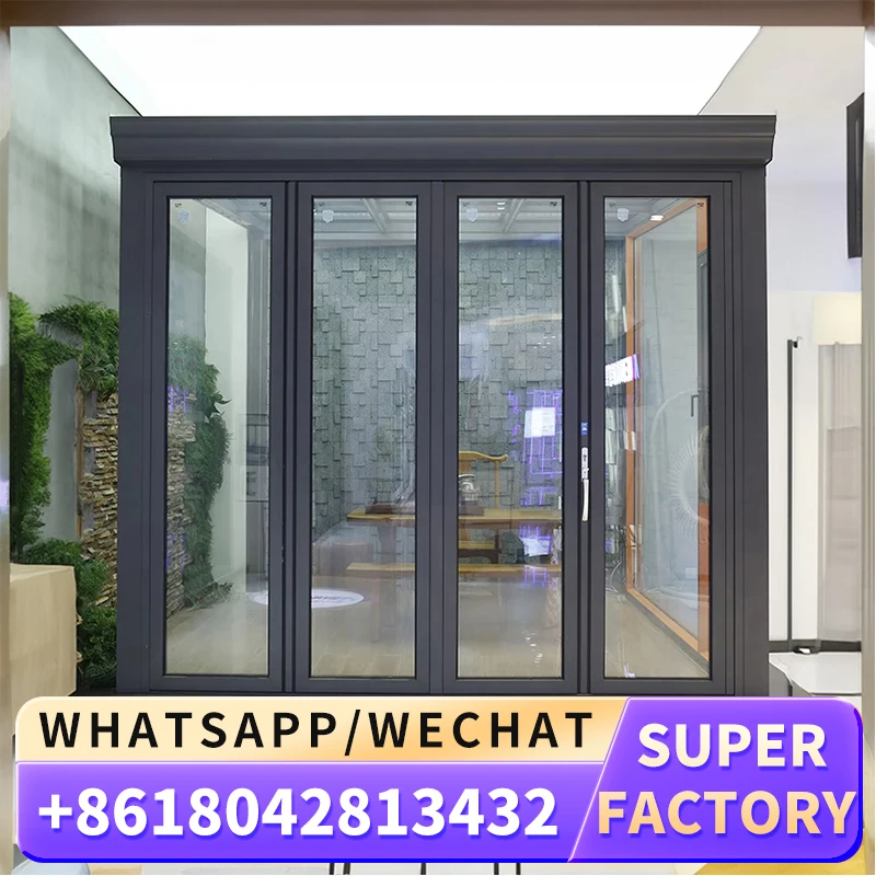High Quality High Security PVC Folding Sliding Door used for Household