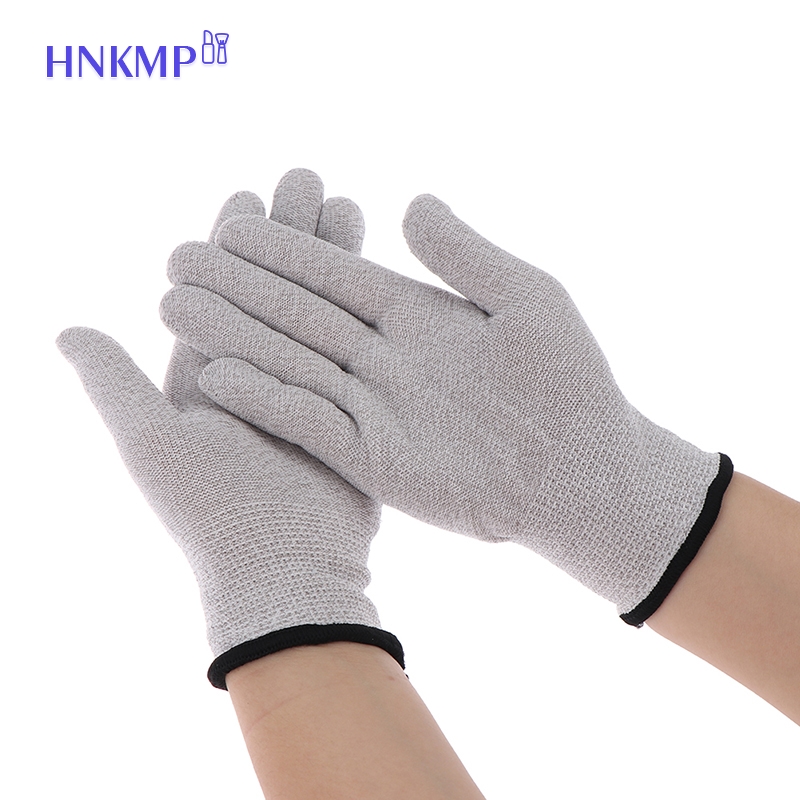 1 пара, Проводящие Серебряные перчатки для электротерапии