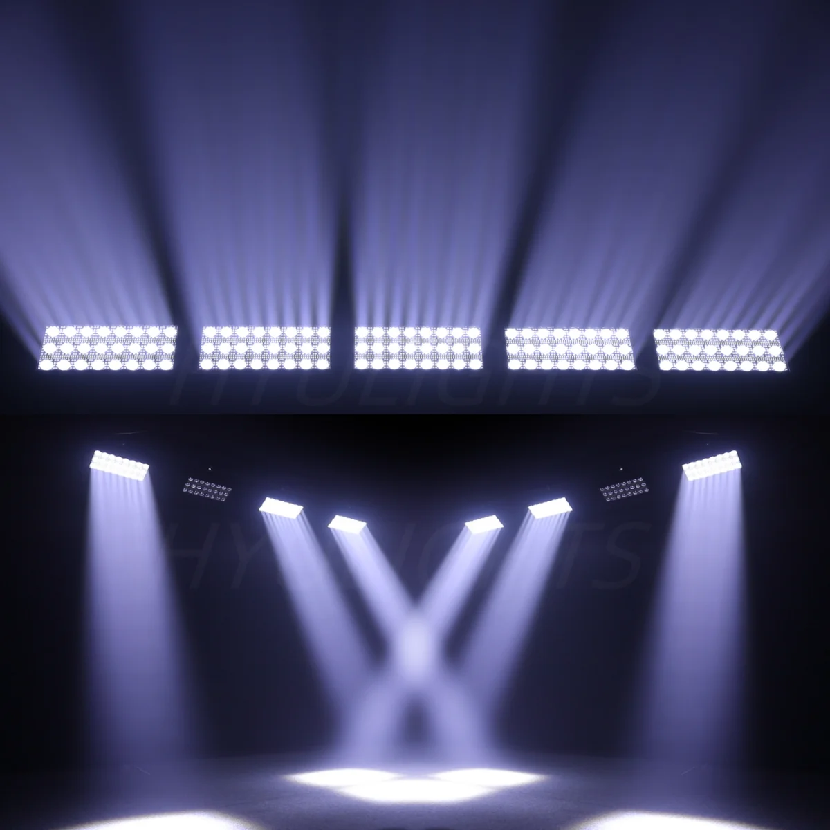 2PCS 300W LED Strahl & Strobe RGBW 48 Partition Strobe Licht 24PCS 8000K Strobe DMX super Helle Dj Waschen Bar Bühne Lichteffekte