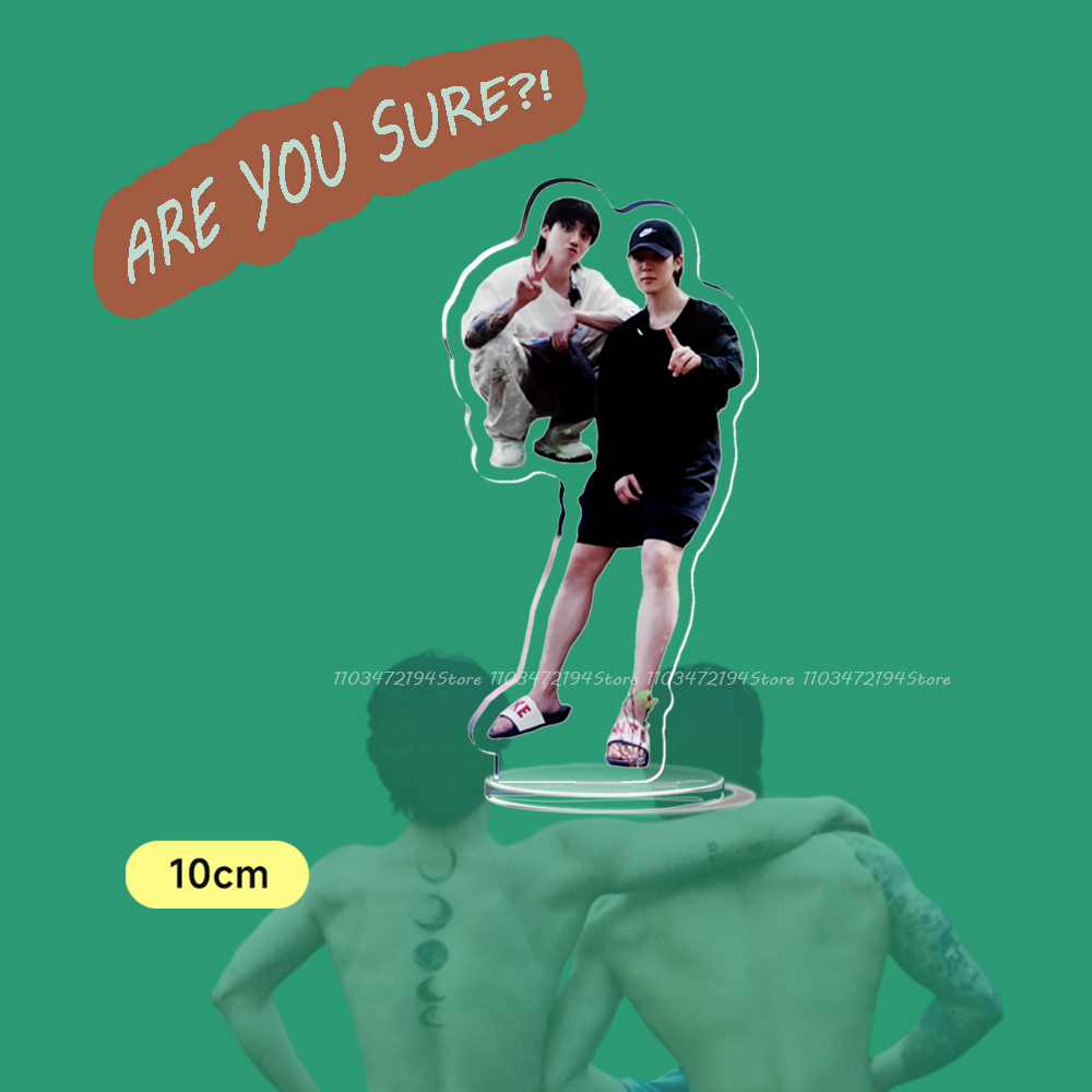 NEW 10CM Acrylic Kpop Standee ARE YOU SURE END Customized Figures Stander Jikook Kookmin Funs Gift Accessories Merch