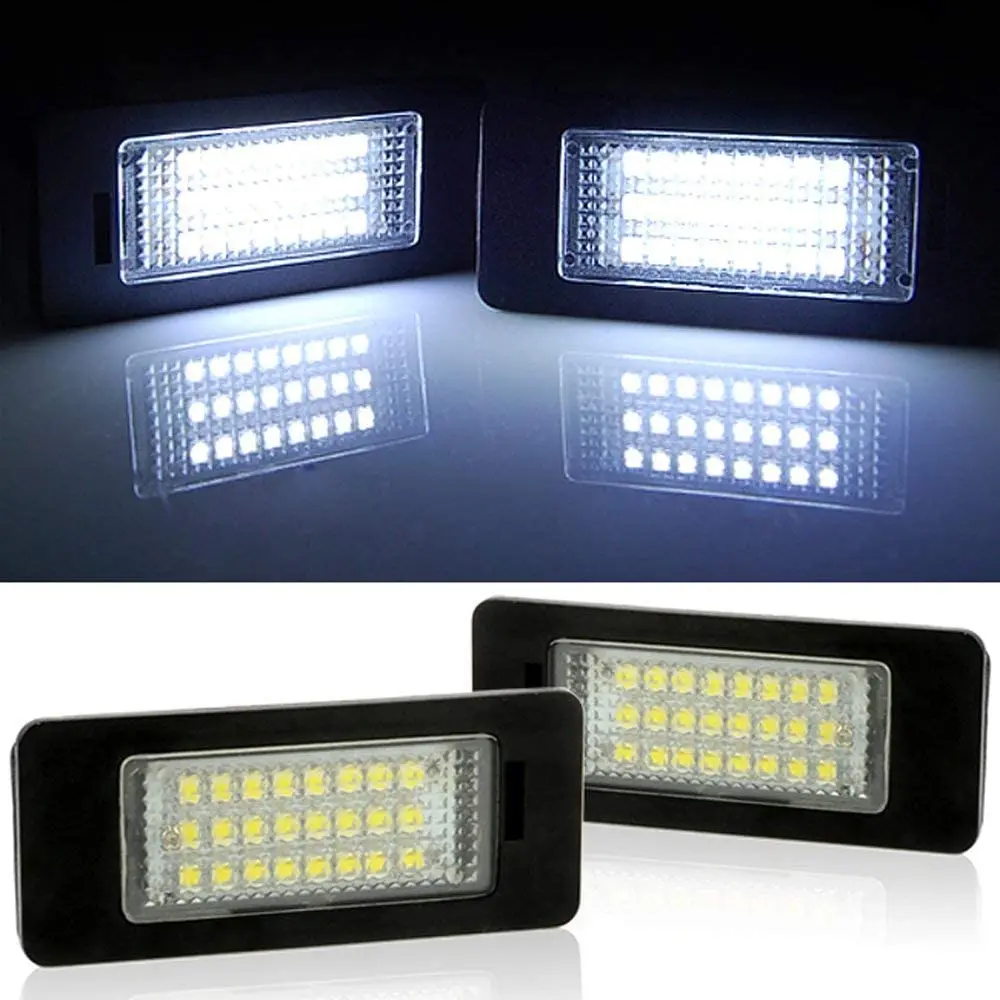 Luz de matrícula de coche sin errores, lámpara LED de matrícula para BMW E90 E91 E92 E93 E82 E88 E39 E60 F10X5 E70 X6 E71