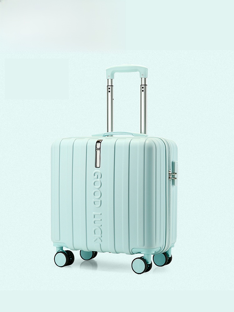 軽量ポータブル荷物小型 18 インチ機内持ち込みスーツケース旅行用ジッパーパスワードロックメンズレディースバッグ DAI-YU