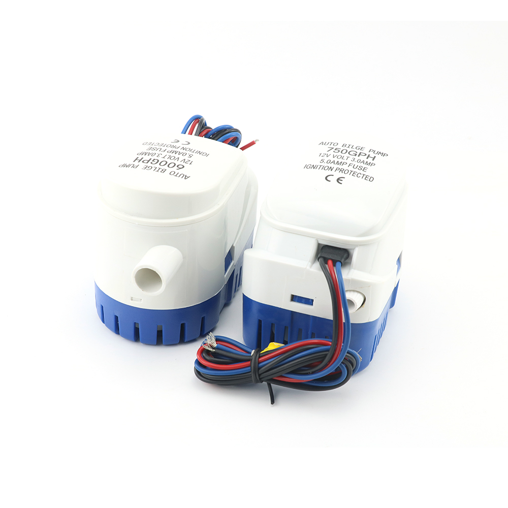 Bomba de esgoto submersível automática para barco, 12v volts, dc, elétrica, bomba de água marinha, pequena, automática, 600gph, 750gph, 1100gph, com interruptor