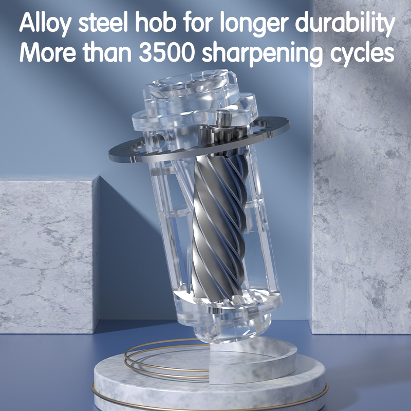 Deli Electric Pencil Sharpener Multi-Pen Dual Power Safety Protection Alloy Steel Roller Blade Pencil Sharpener School Supplies