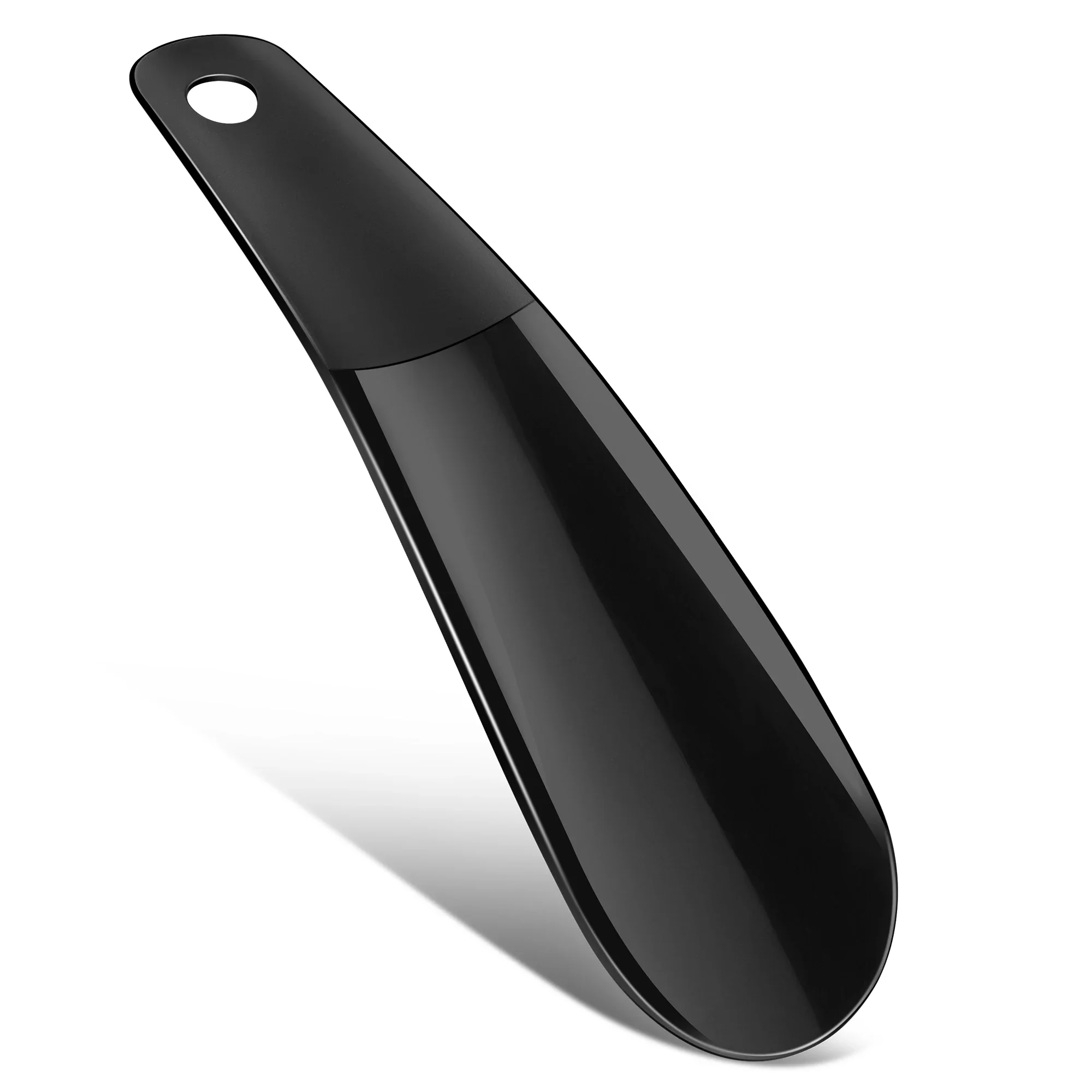 16cm portátil mini profissional sapato chifre durável colher de plástico em forma crianças sapato mudando assistente flexível sapato levantador