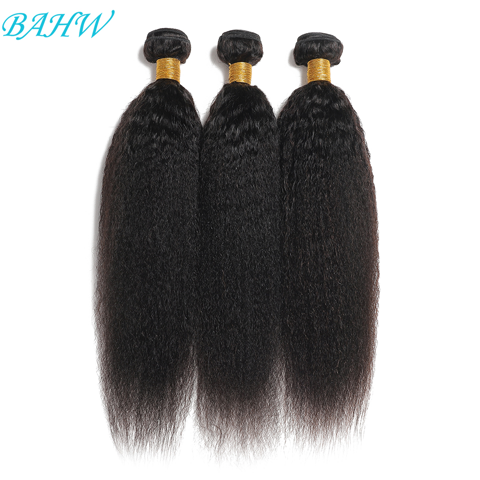Peruano kinky cabelo reto 1/3/4 pacotes 100% cabelo humano 10-30 polegadas preço barato cor natural virgem isee extensões de cabelo