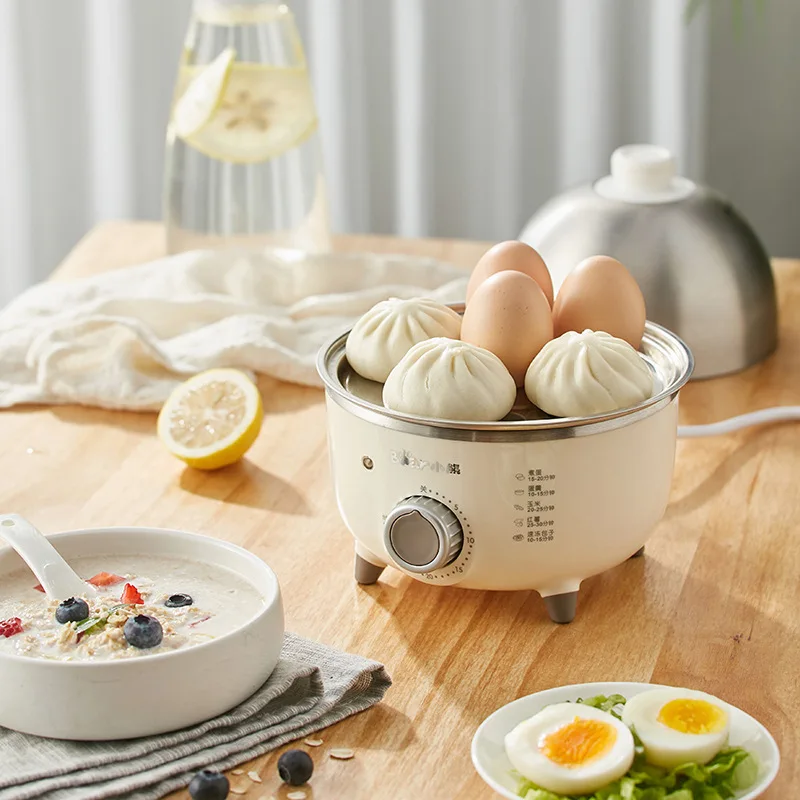 360W Điện Vỉ Luộc Trứng Ăn Sáng Máy Multicooker Xông Hơi Tự Động Trứng Bếp Nhà Trứng Sữa Trứng Hấp Điện Có Hẹn Giờ
