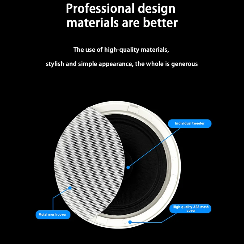 15W frameless ceiling speaker mounted in home audio background music system Audio Loudspeaker to Stereo Music Player