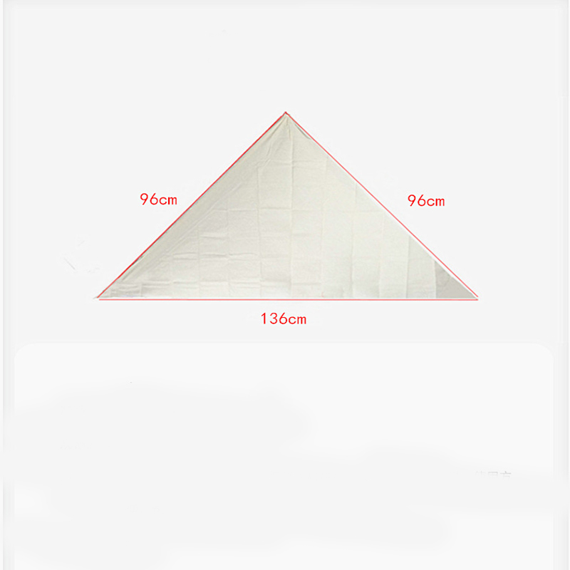 Outdoor Emergency Self-rescue Survival Triangular Bandage Bandaging Hemostatic Non-woven Fabric 96x96x136cm