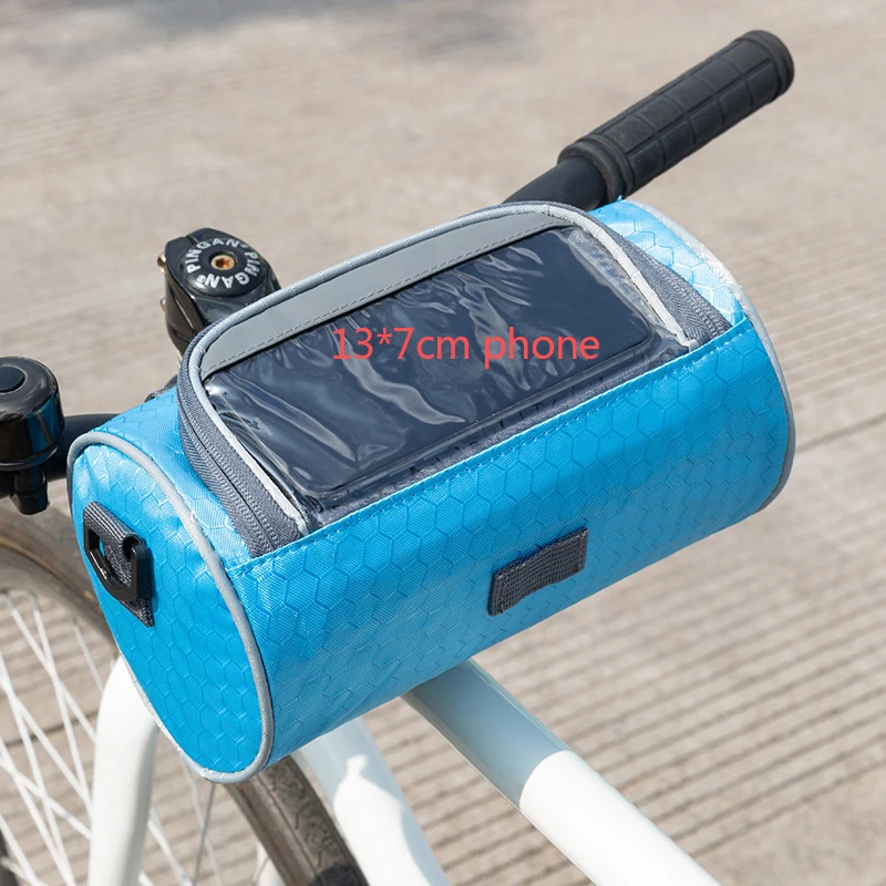 Lawaia Fahrradtasche zum Radfahren, 22–13 cm, wasserdicht, Touchscreen, Handytasche, Fahrradkorb, Fahrrad-Außennavigation