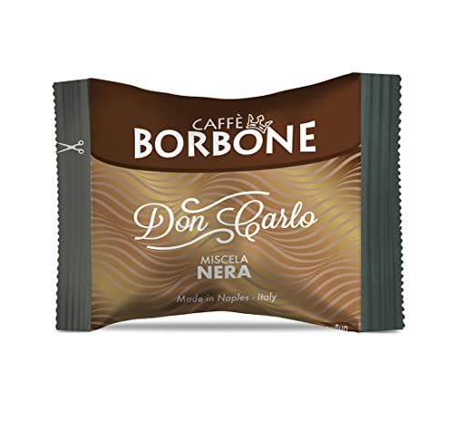 Café Bourbon Don Carlo, Mélange Noir-100 Capsules - Compatible avec les Machines Domestiques Lavazza * Mio *