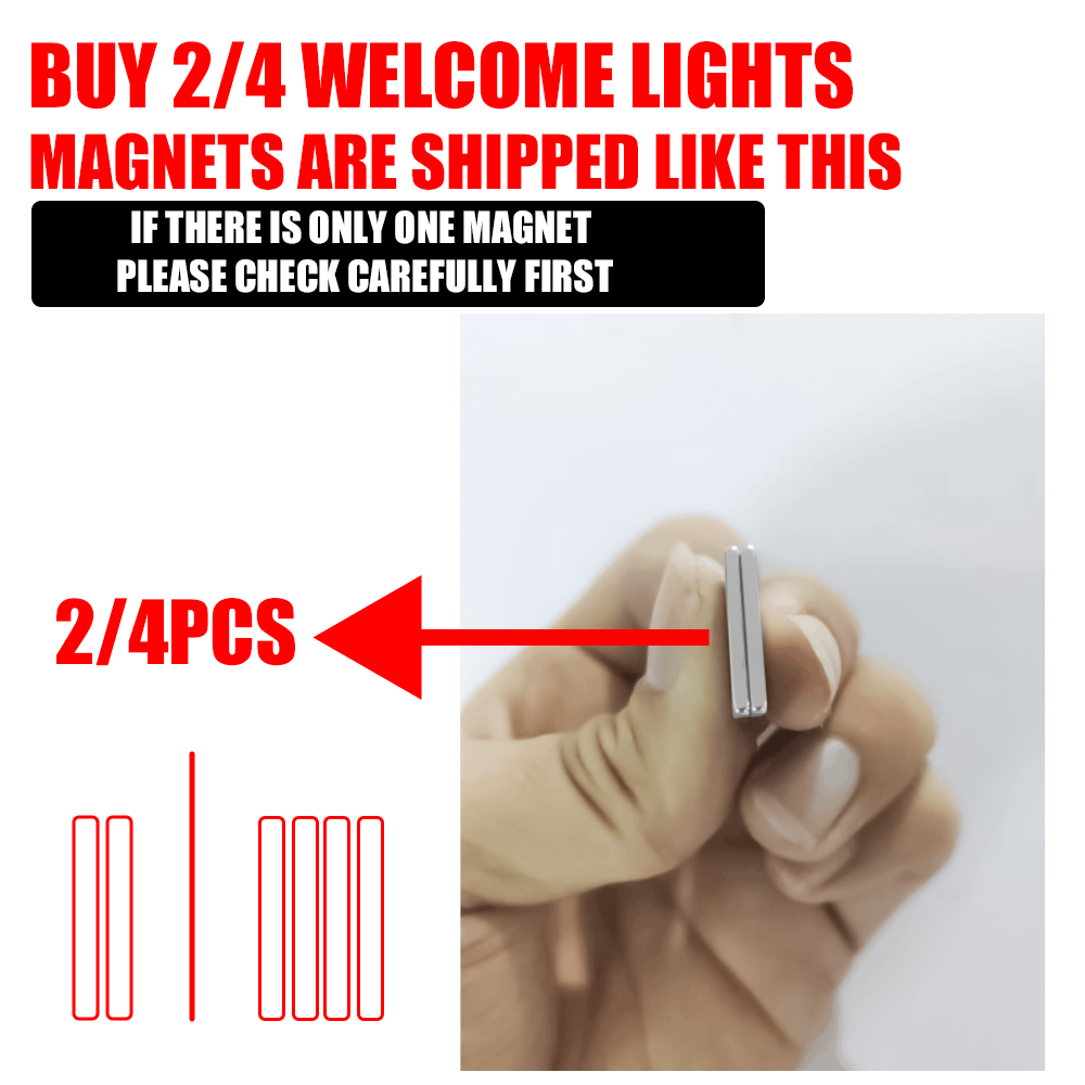 1/2/4PCS Car Door Welcome Lights Projector Lamp Auto Accessories for Volkswagen VW Golf 5 Jetta Polo Caddy GTI Bora MK7 Passat