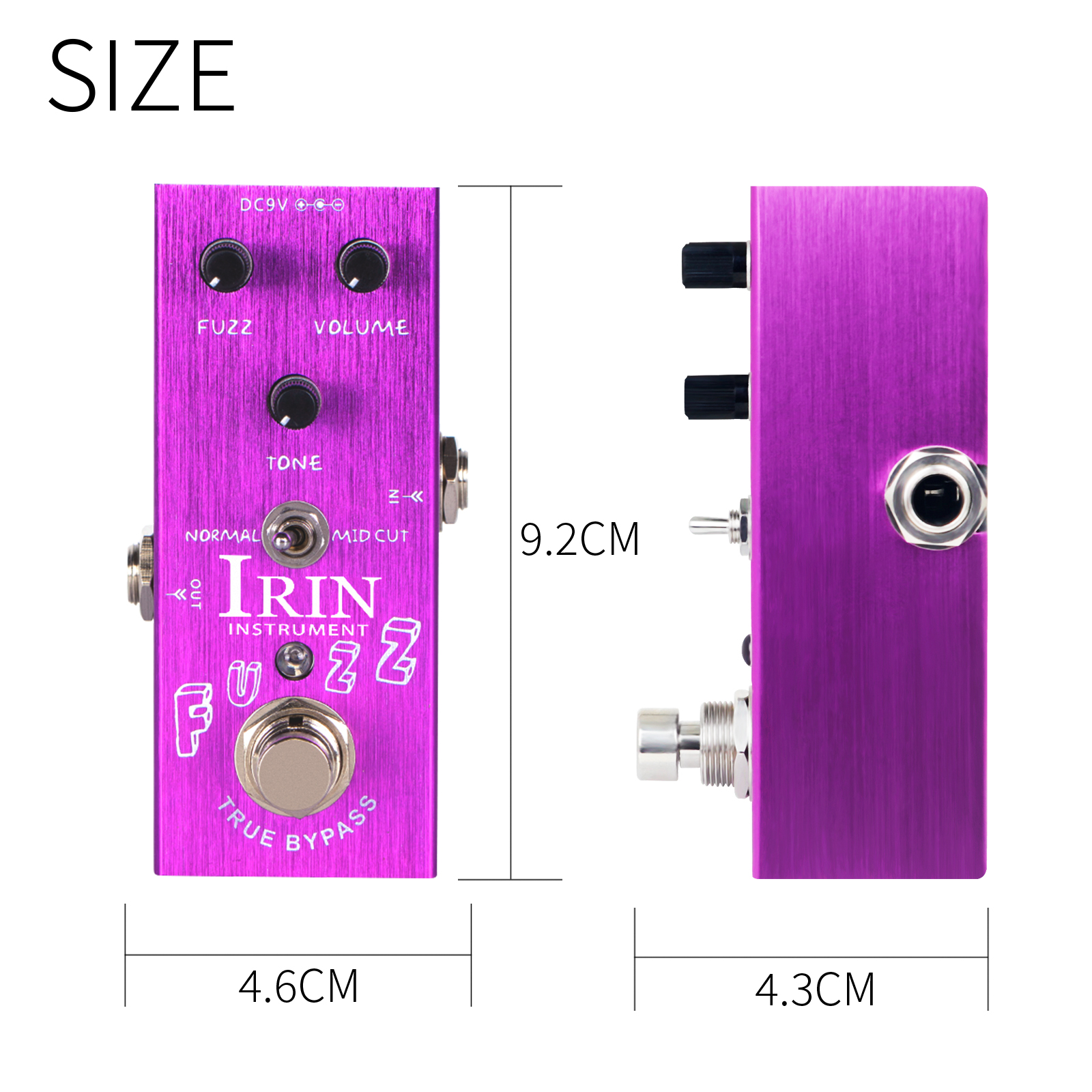 IRIN E-Gitarre Effektpedal Vintage Overdrive/Crunch Distortion/Analog Delay/US Dream/Classic Chorus/Ultimate Drive Pedal