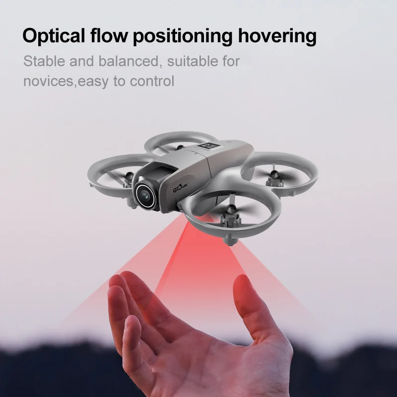 GT3 Mini nouveau Drone WIFI HD double caméra localisation du flux optique éclairage dynamique Intelligent évitement d'obstacles quadrirotor jouet