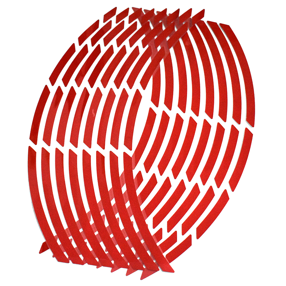 Pegatinas para llantas de neumáticos de motocicleta y coche, pegatinas reflectantes para neumáticos de ruedas de 17 "-19", calcomanías para automóviles