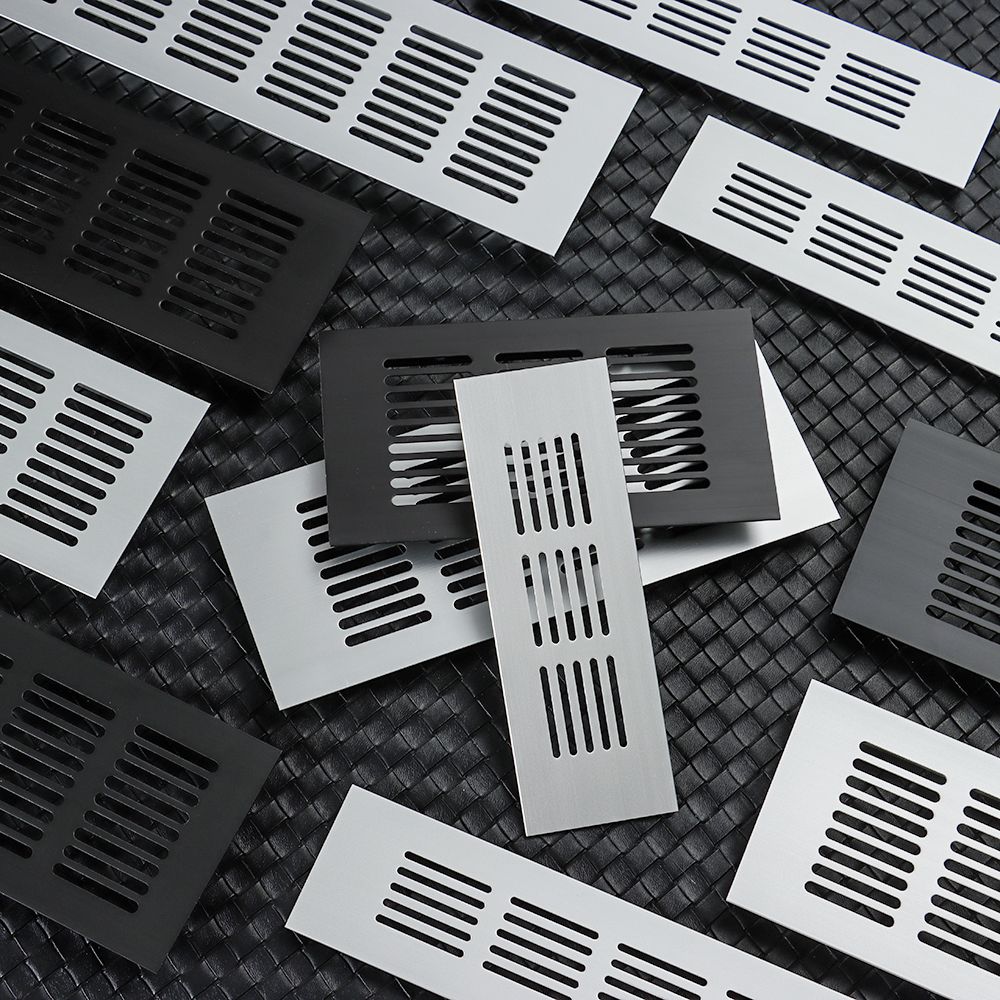 Решетка вентиляционных отверстий из алюминиевого сплава, декоративный вентилятор, решетка для чулана, втулка для обуви, украшение для домашней мебели, фурнитура
