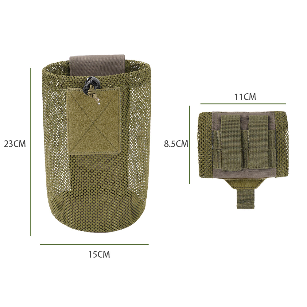 Hunting Bag Micro Folding Compact Dump Pouch Mini Foldable Mesh Bag EDC Utility Storage Outdoor Sport Camping Hiking