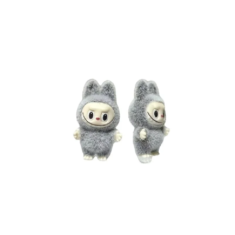 The First Generation Labubu น่ารัก Particle Station ท่าทาง Plush ของเล่นมินิจี้กระเป๋าอุปกรณ์เสริม DIY โทรศัพท์มือถือ CHAIN Accessor