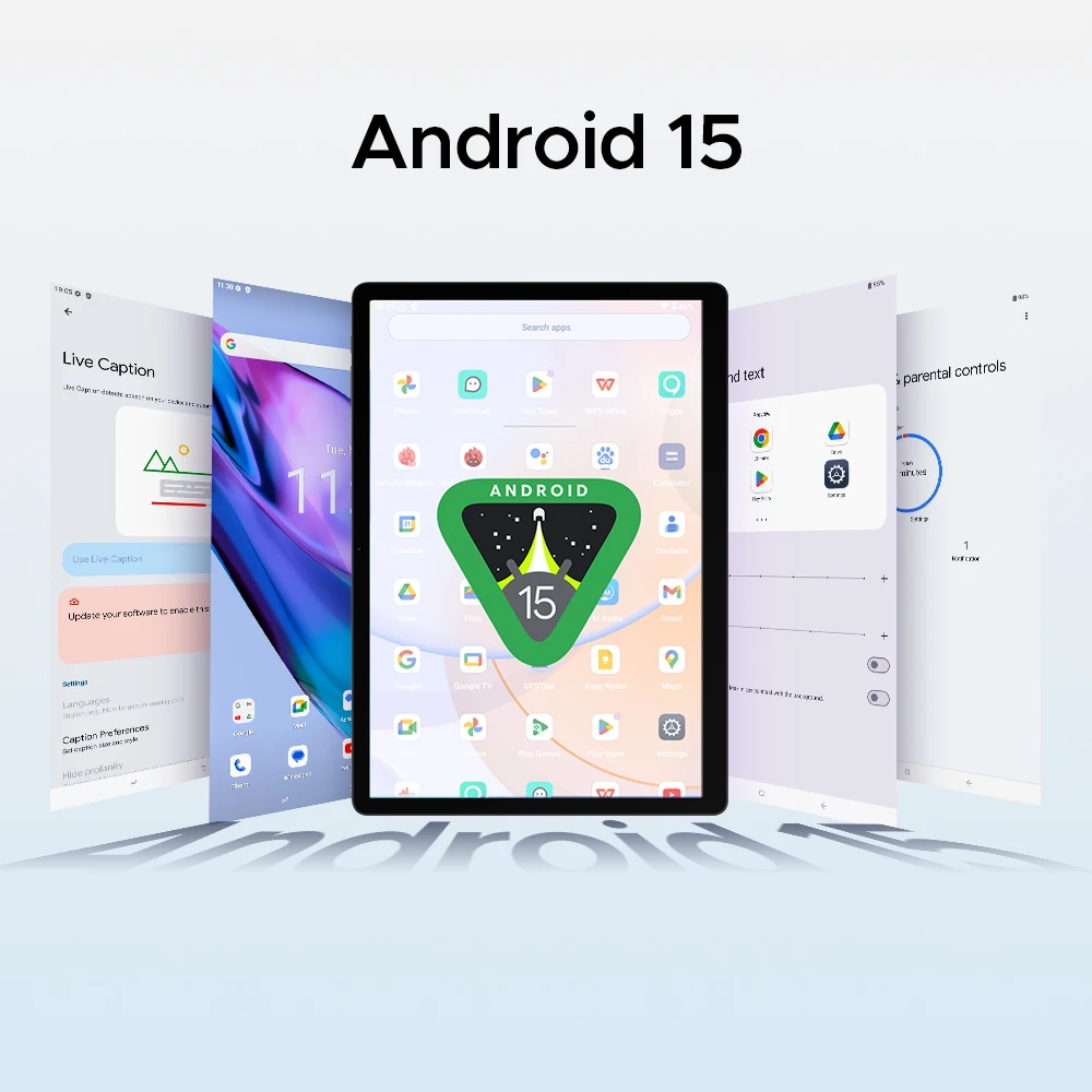 Doogee Tab E3 Max 2-in-1 tablet-pc 14 "2,1K-scherm Android 15 32 Gb (8 + 24) 256 Gb 13500 Mah batterij Qual-luidspreker Helio G100 tablet