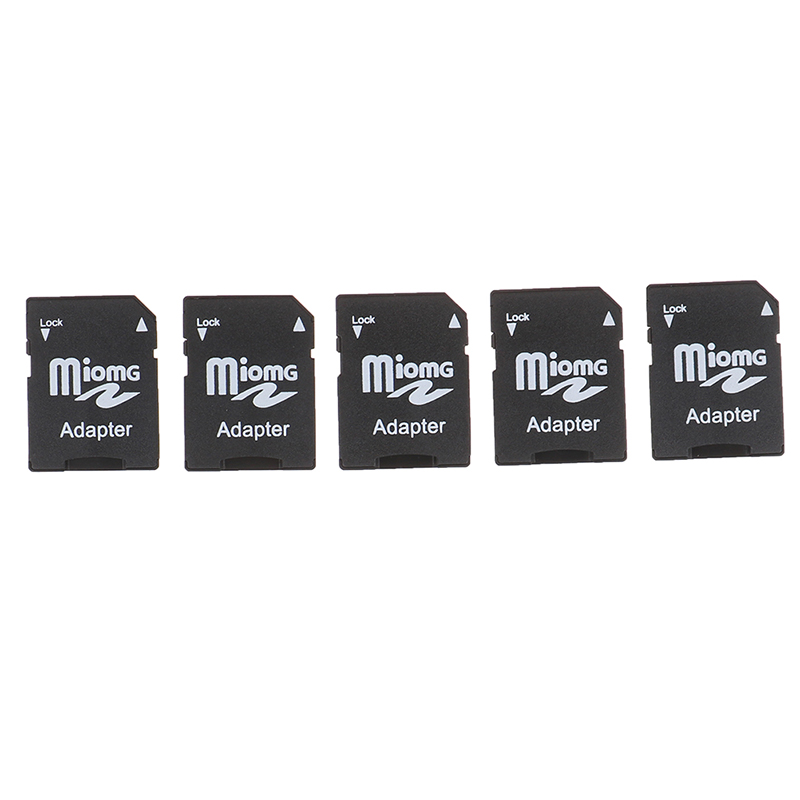 5pcs micro sd trans flash tf zu sd sd hc speicher karten adapter konverter schwarz