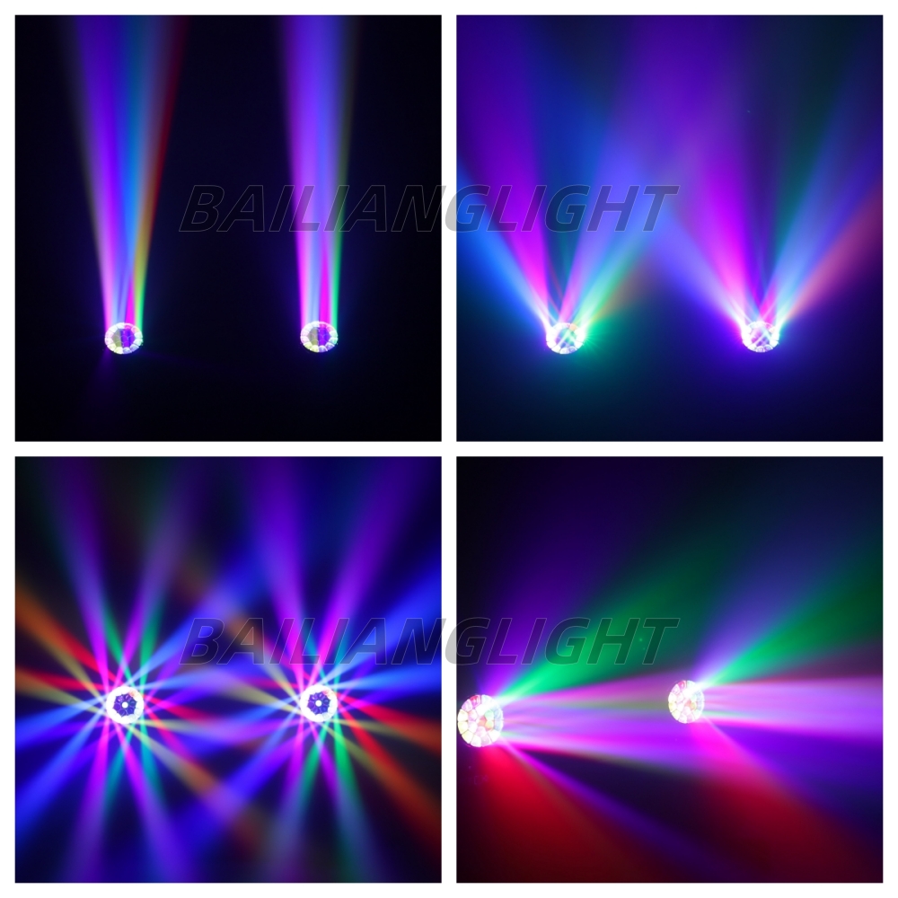 2 sztuki 19x40W Bee Eyes LED Head Mobile RGBW Beam + Washing Light Oświetlenie sceniczne dla DJ-ów, dyskotek, profesjonalnych imprez weselnych, DMX512
