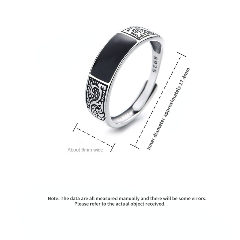 Anillos con diseño de dragón Simple a la moda para hombres y mujeres, regalo Retro Hip Hop, anillo de dedo índice abierto de cobre, accesorios de joyería Punk