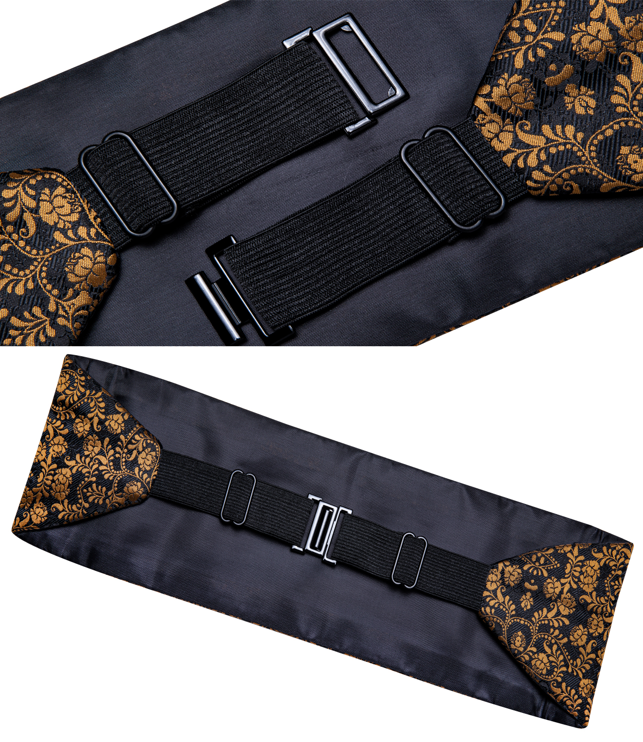 Marke Schwarz Gold Cummerbunds Für Männer Herren Kummerbund Fliege Set Für Smoking Formale Kleid Zubehör Für Hochzeit