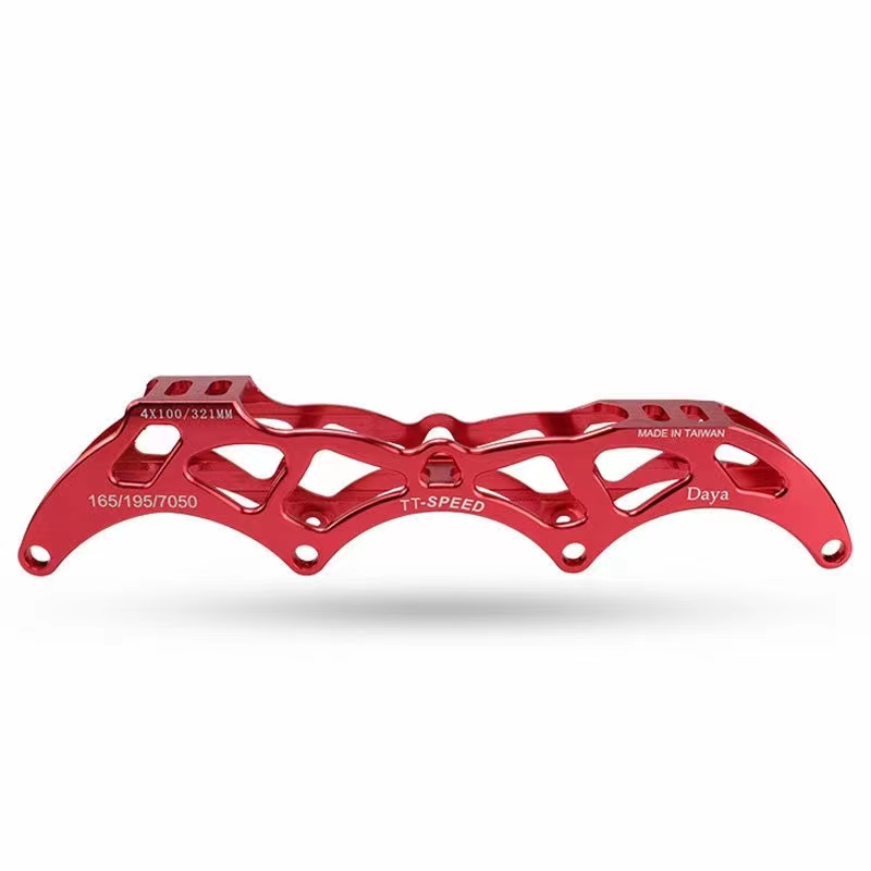 7075 Aluminum Alloy Inline Speed Chassis for 4X90 4X100 4X110 Outdoor Street Road Skating Base 4 Wheels Frame Red Black Blue