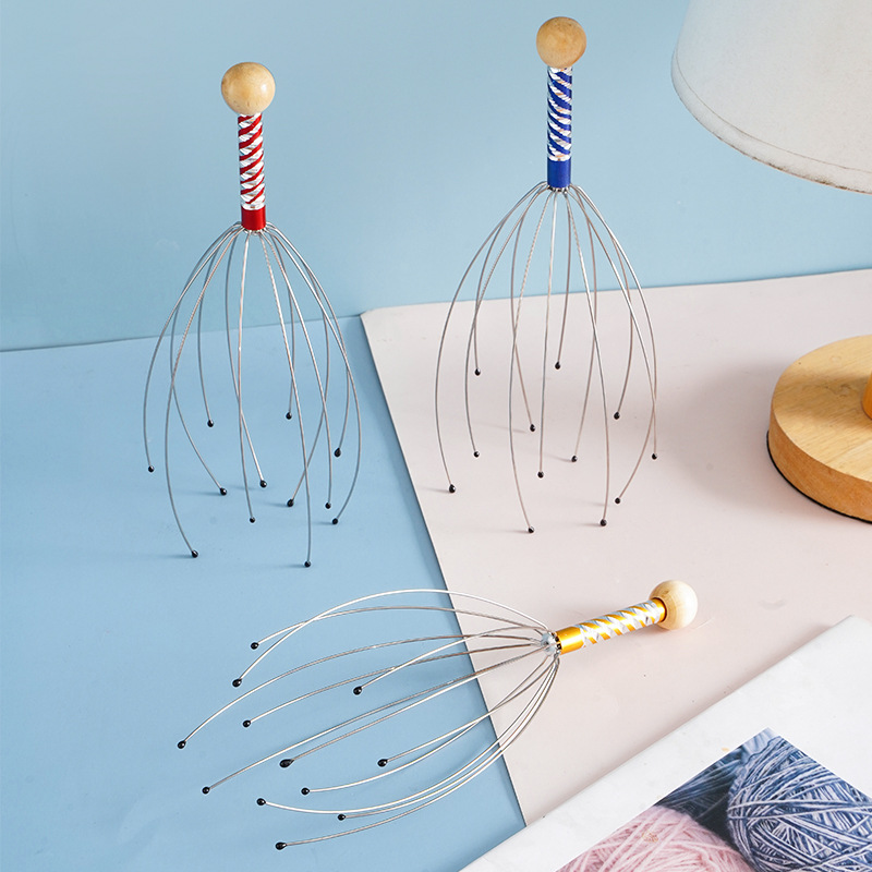 1 шт., массажные когти для когтей, массажер для головы осьминога, скребок для кожи головы, массажный коготь, маленький артефакт, экстрактор для извлечения душа