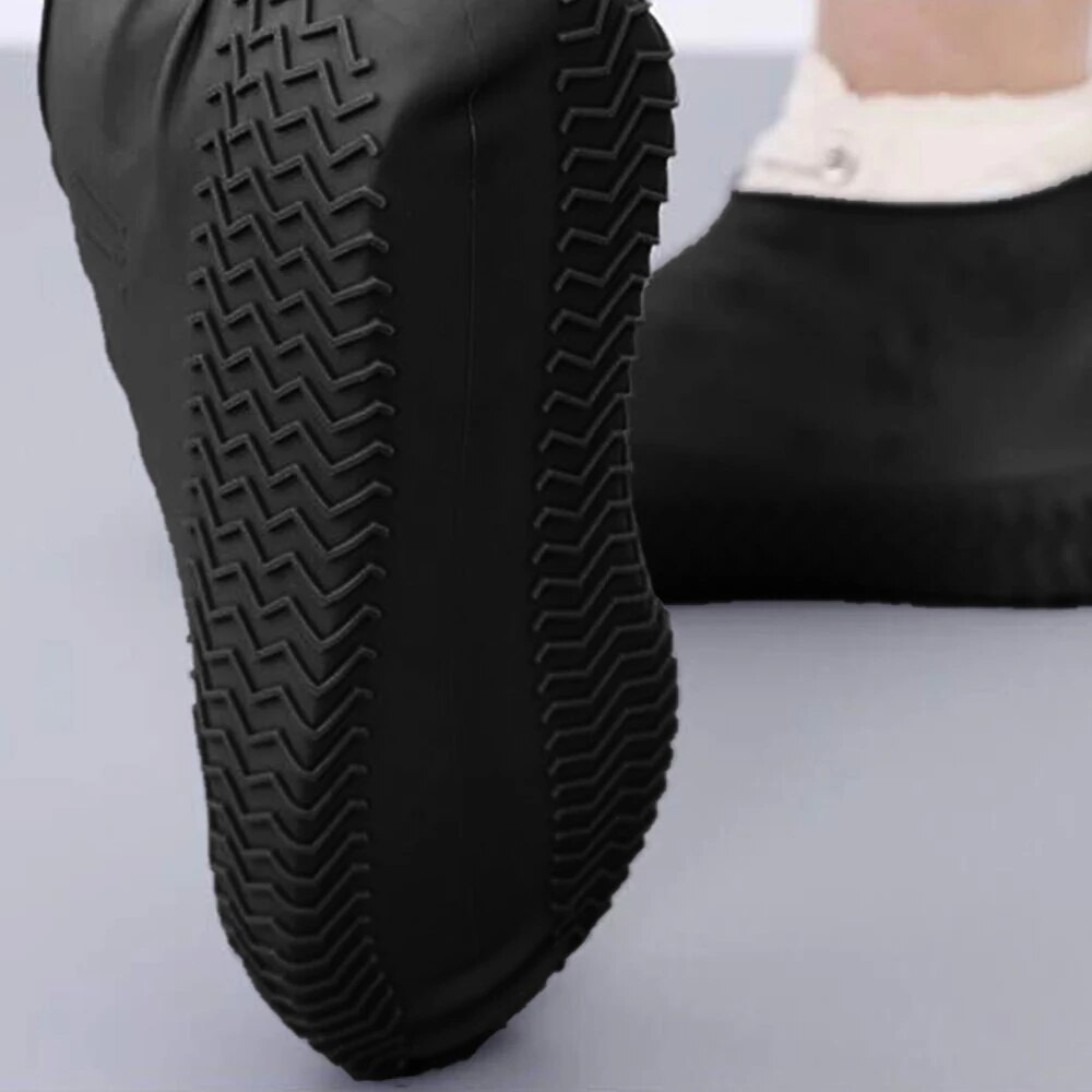 【Ventas calientes】 Protector de cubierta de zapato de silicona impermeable, cubierta de zapato de lluvia antideslizante reutilizable resistente al desgaste para días lluviosos al aire libre