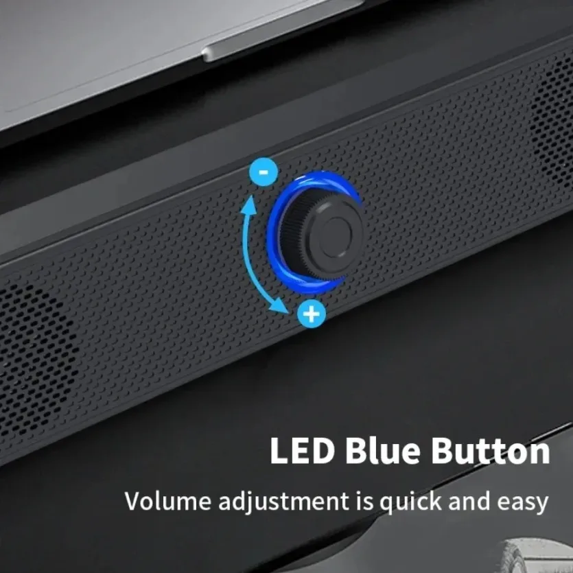 XIKCU Wireless Bluetooth and PC Soundbar Wired Speaker USB Powered Soundbar for TV Pc Laptop Home Theater Surround Audio System