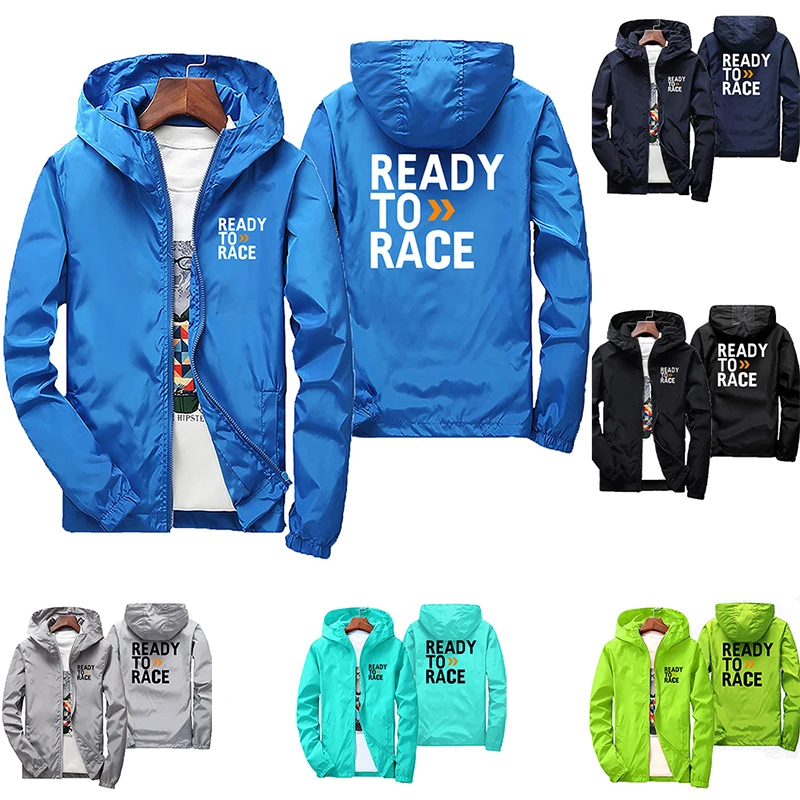 2026 Men Ready To Race Enduro Cross Motocross Bitumen Bike Life Windbreaker Jacket Hooded Coat Thin Hoodies Coat Pilot Clothing