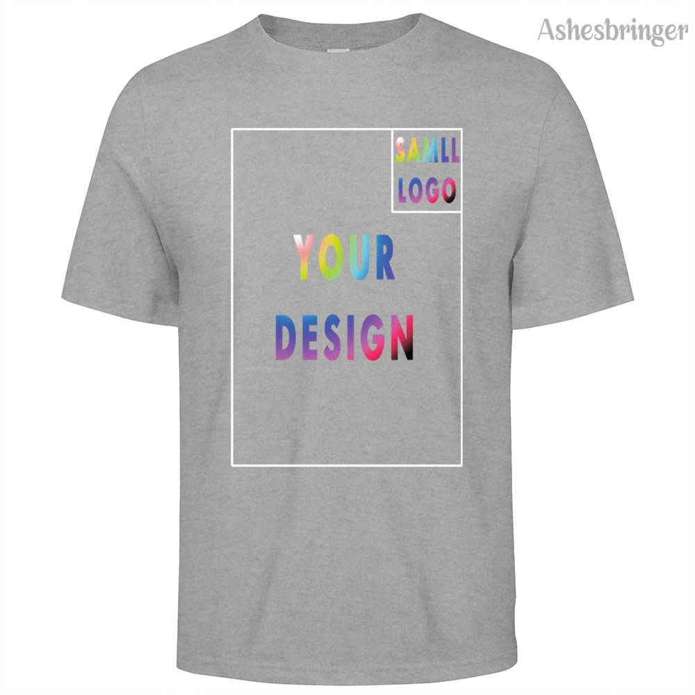 100% bawełna Niestandardowa koszulka Stwórz swój projekt Logo Tekst Mężczyźni Kobiety Nadruk Oryginalny projekt Prezenty Tshirt