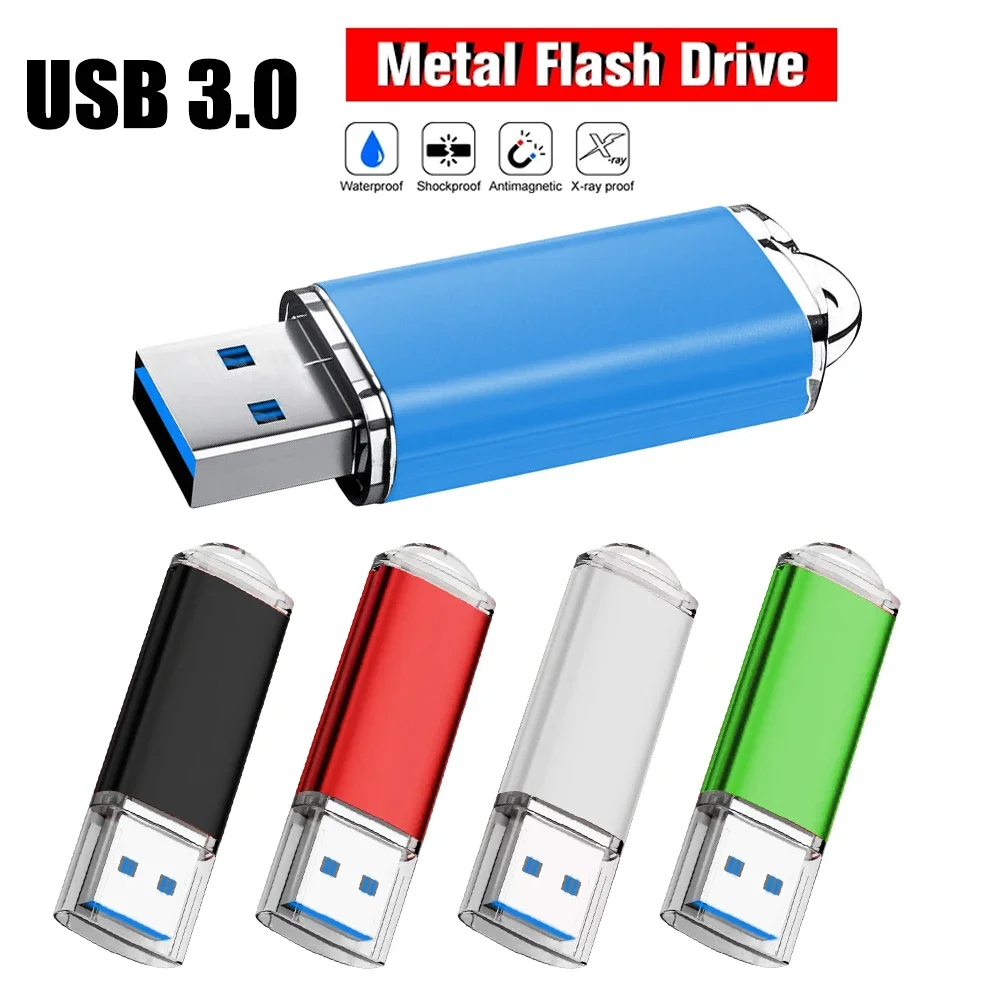 3.0 USB-флешка, металлический флэш-накопитель 64 ГБ, подходит для компьютеров, 8 ГБ, 16 ГБ, 32 ГБ, 128 ГБ, высокоскоростная флэш-карта