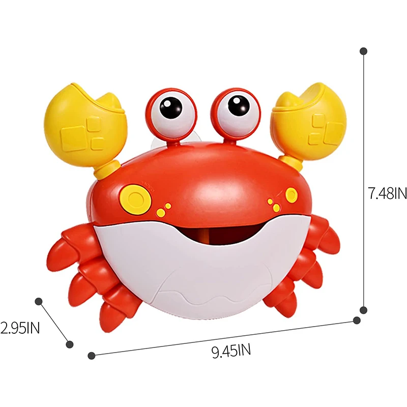 Bubble Crab Bath ของเล่นเครื่องทําฟองอัตโนมัติของเล่นอาบน้ําเด็กสําหรับเด็กวัยหัดเดินของเล่นอ่างอาบน้ําฟองพร้อมเครื่องดนตรีสําหรับเด็ก
