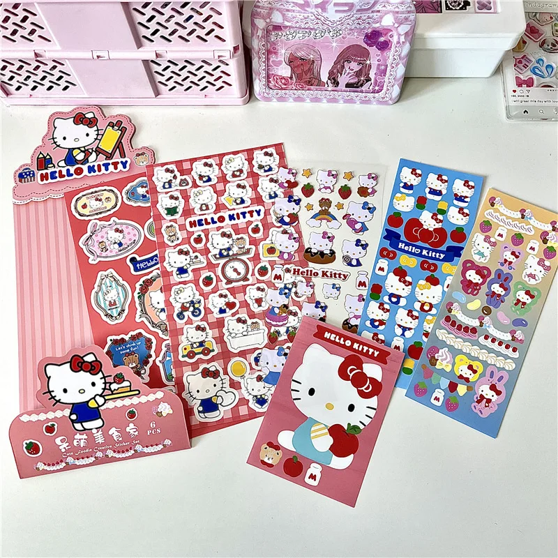 かわいいサンリオステッカー DIY ハンドアカウント日記装飾キティクロミ面白い漫画キッズガールズクリスマス誕生日ギフト報酬おもちゃ