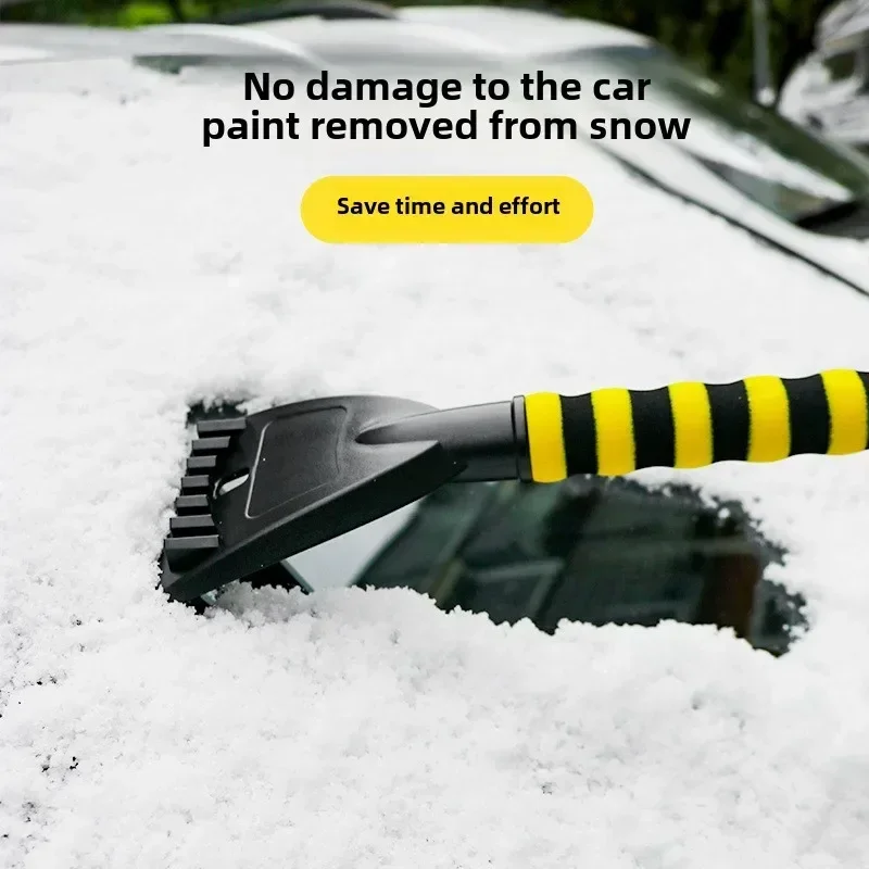 รถพลั่วหิมะรถพลั่วหิมะ Artifact Multifunctional deicing พลั่วเครื่องขูดหิมะแปรงหิมะเครื่องมือฤดูหนาวหิมะกําจัด