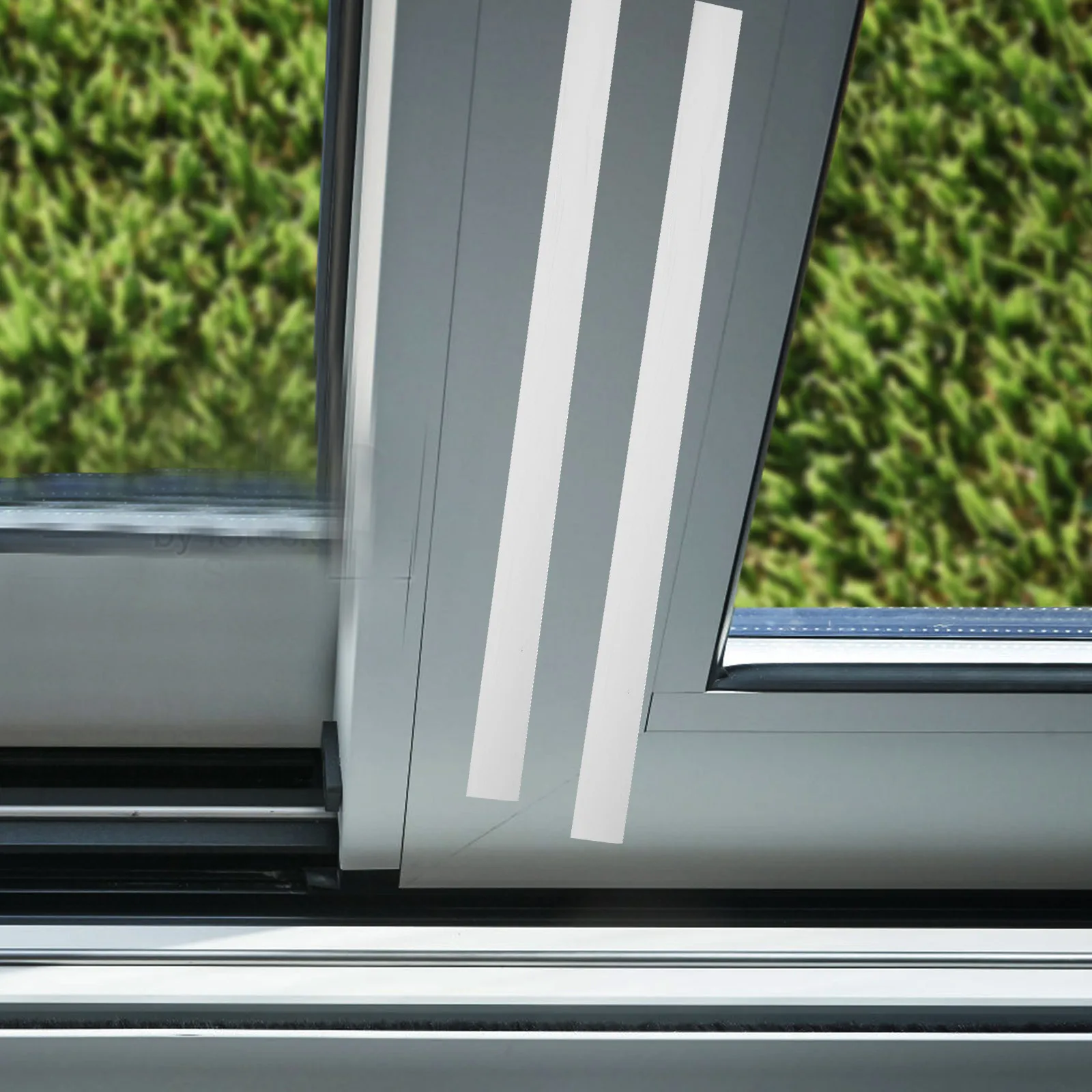 1 Roll Black Window Film Self Adhesive Protective Covering for Glass Surface Construction Safety Window Film