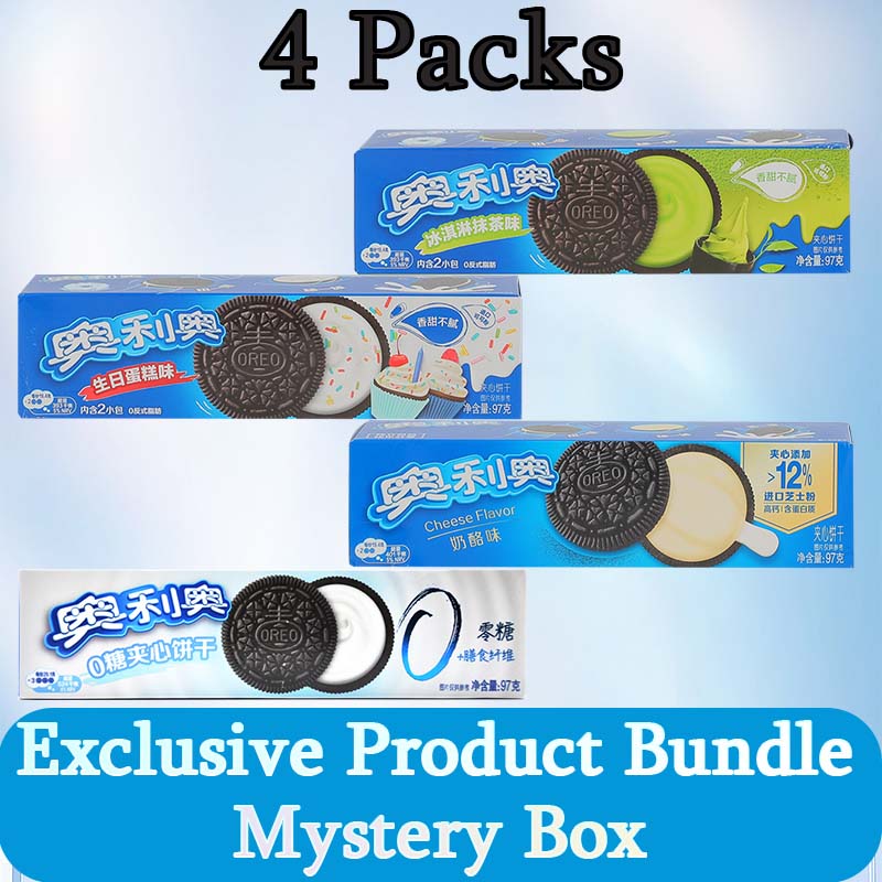 Oreo Sandwich Cookies 3.42oz(97g)*4 Packs