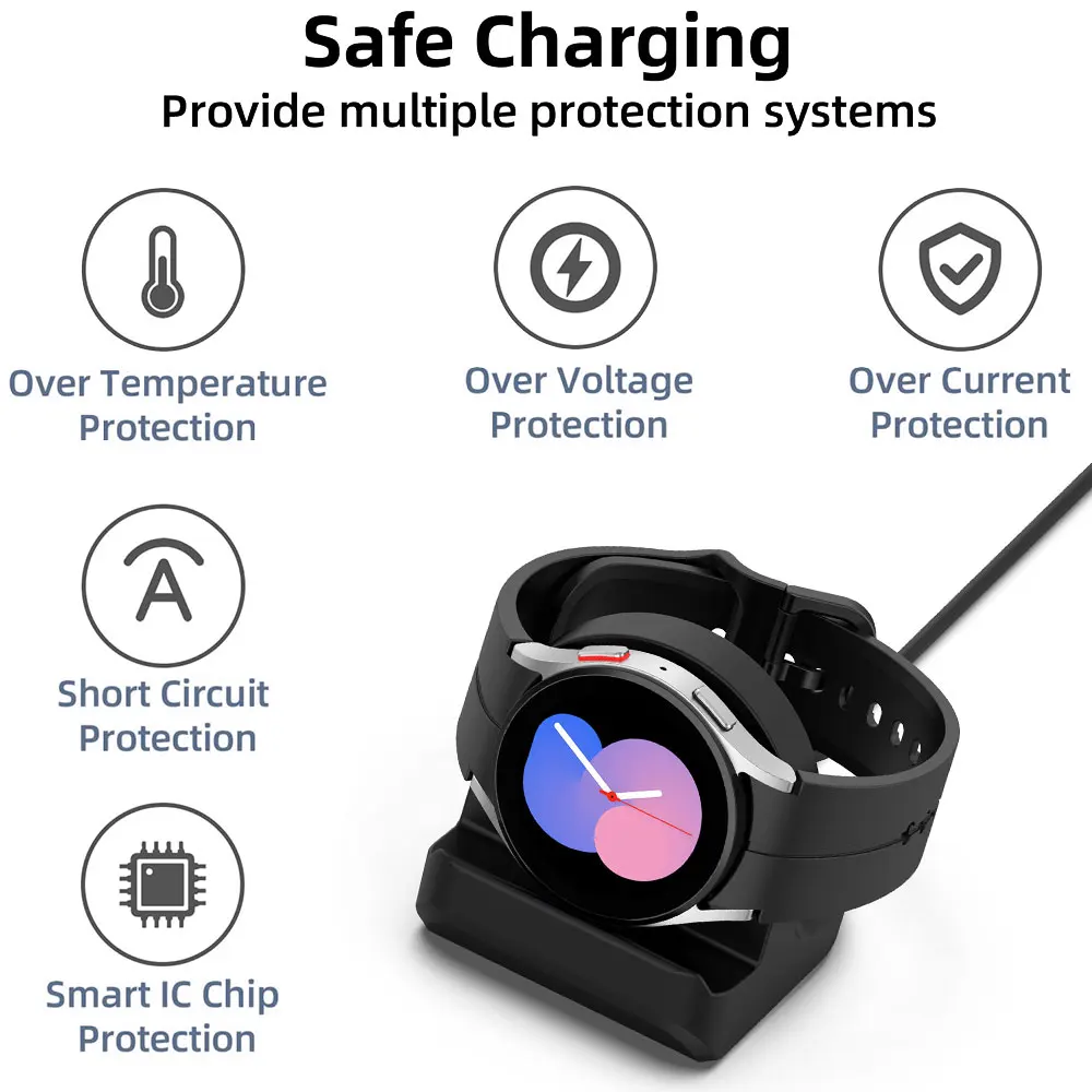 Магнитное зарядное устройство USB TYPC-C для Samsung Watch Ultra 47 мм, док-станция для быстрой зарядки Samsung Galaxy 7 FE 6 6 Classic 5 5pro