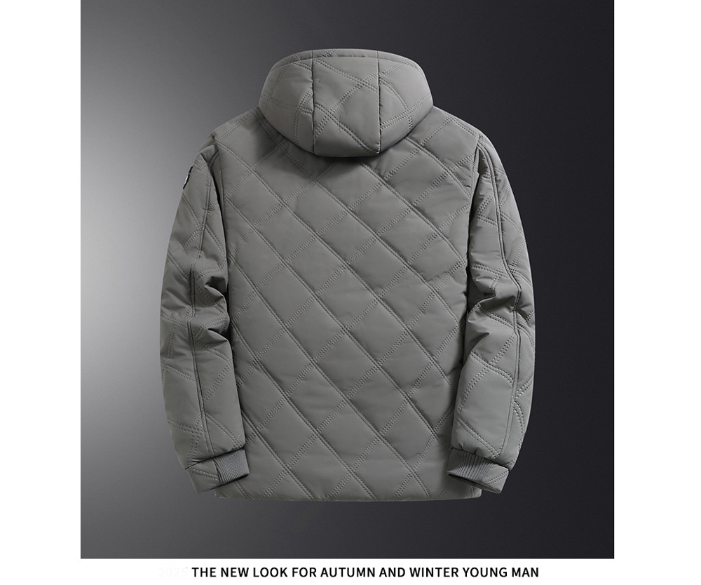 Inverno masculino velo quente para baixo parkas moda masculina algodão grosso acolchoado casacos masculino blusão térmico com capuz casacos roupas