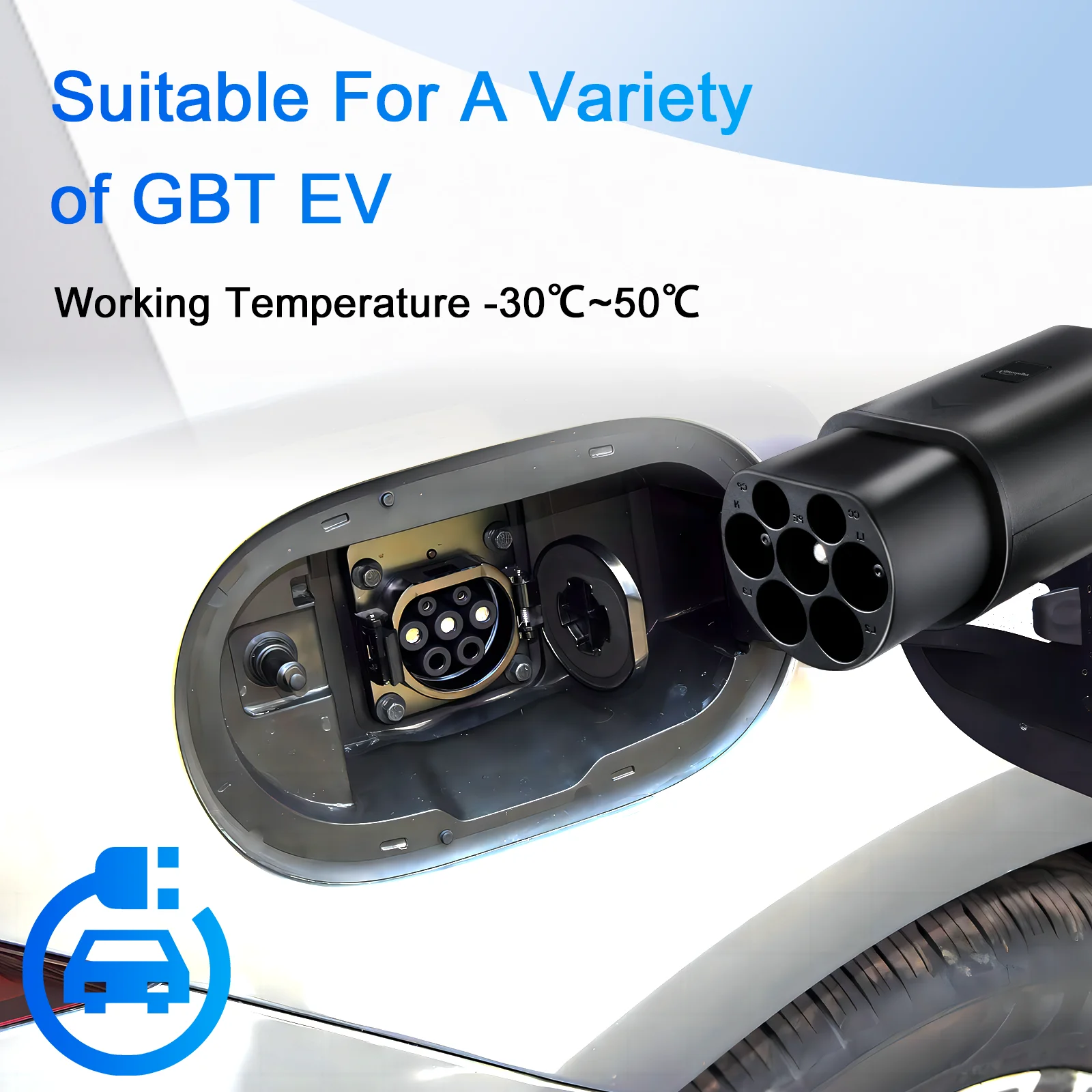 GUWIEYG EV Adapter 32A Fit for Tesla To GBT Adapter  Charging Connector Fit with all GBT Standard Cars