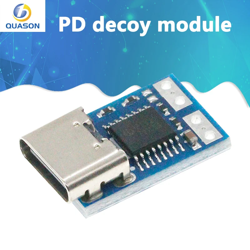 Módulo de señuelo PD PD23.0 a DC, cable de extensión de gatillo QC4, cargador de 9V, 12V, 15V, 20V