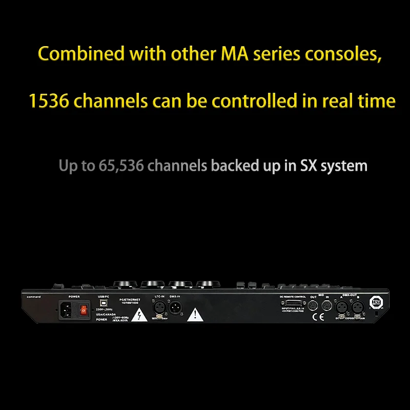 MA2 Command wing Console sterownik oświetlenia scenicznego dmx512 dj lighting console With Flight Case For DJ Disco Moving Head Beam Wash