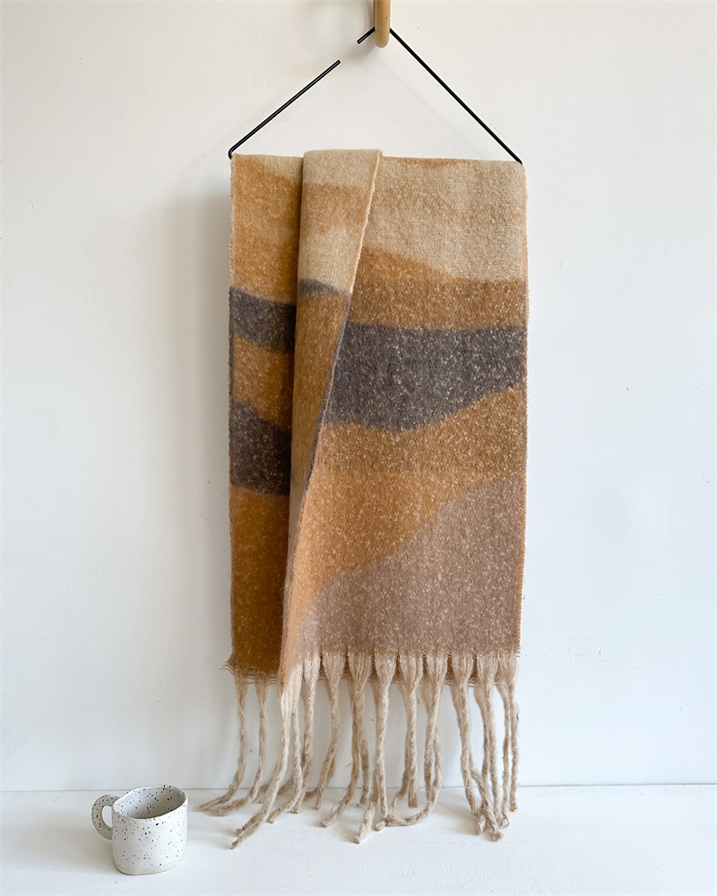2024new marca de luxo feminino simples sólido cachecol de caxemira moda universal inverno quente xale pashmina borla cobertor cachecóis