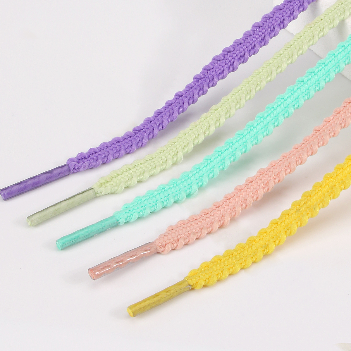 New Casual Sneakers tennis Flat Shoelaces Fashion Rope Shoelace for Shoes ‌‌Solid Color Flat Woven Laces Shoes Accessories