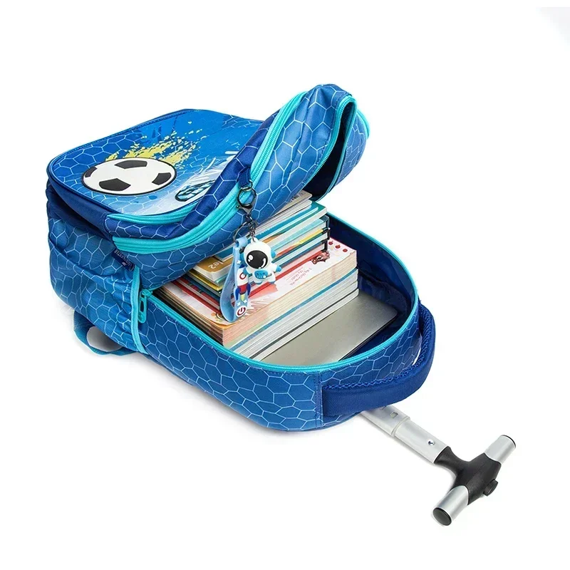 Mochila escolar con ruedas para niños, mochila con ruedas para niños, bolso escolar con ruedas, conjunto de bolsa con ruedas para equipaje de viaje para niños