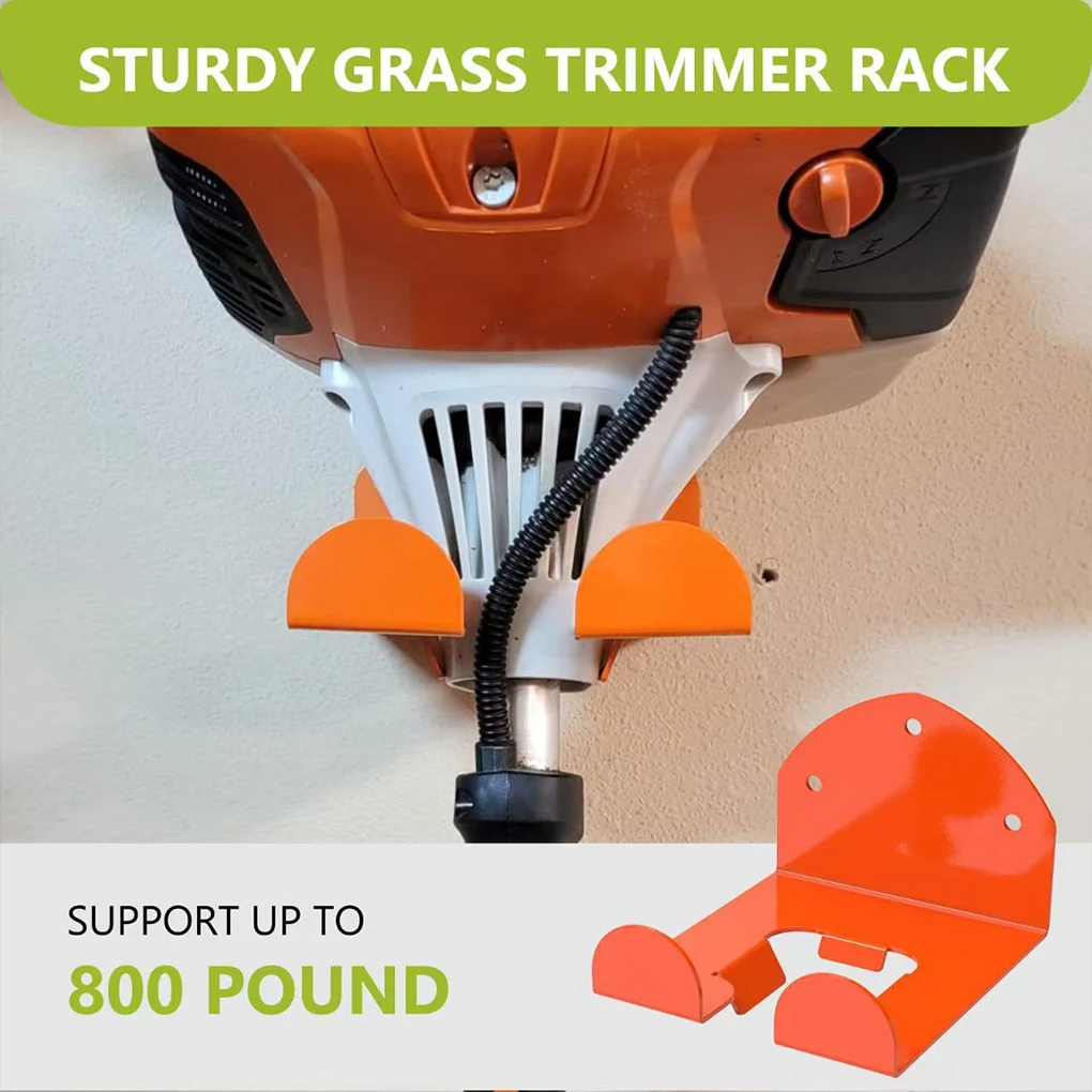 Porta tagliabordi a parete Portaoggetti per utensili elettrici da giardino Portaoggetti per garage resistente Portaoggetti per tosaerba per motosega