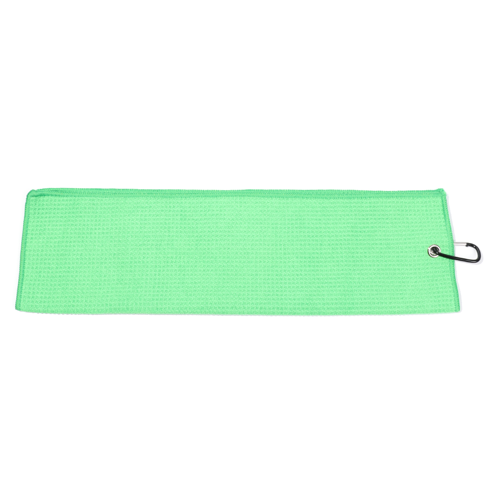 Toallas de limpieza de microfibra de algodón de alta absorción de agua, toalla de Golf con gancho de mosquetón, limpia palos
