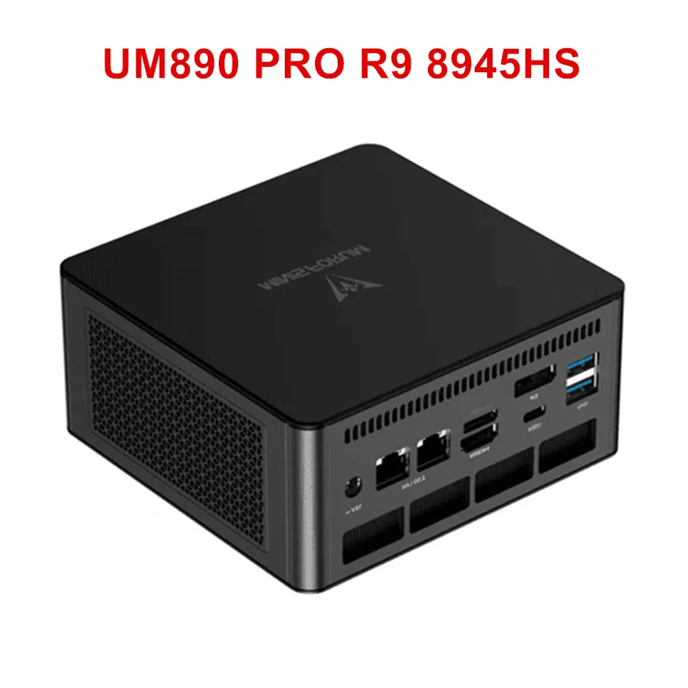MINISFORUM UM890 UM880 Pro Mini PC Gamer AMD Ryzen 9 8945HS 7 8845HS 2*USB4 2*DDR5 2*2.5G Oculink Karta graficzna Dock Komputer